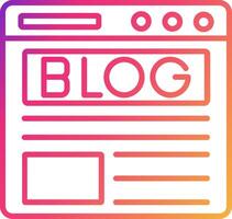 Blog Icon Design Symbol vector