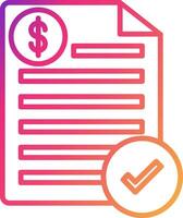 Bill Icon Design Symbol vector