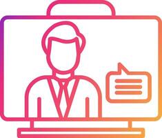 Virtual Assistant Icon Design Symbol vector