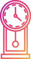 Wall Clock Icon Design Symbol vector