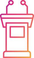 Tribune Icon Design Symbol vector
