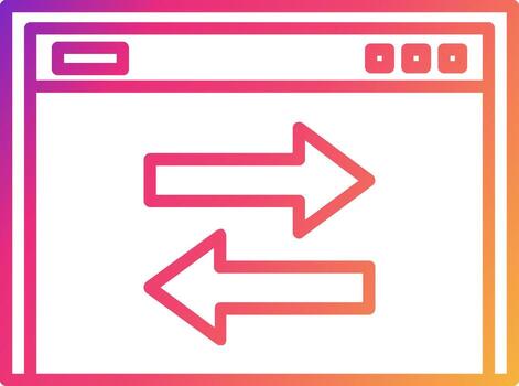 Transfer Data Icon Design Symbol vector