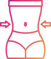 Waist Icon Design Symbol vector