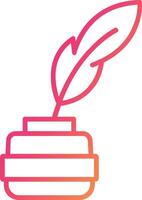 Quill Icon Design Symbol vector