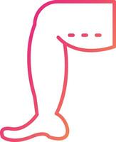 Thighs Icon Design Symbol vector