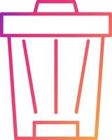 Trash Can Icon Design Symbol vector