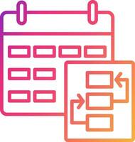 Plan Icon Design Symbol vector