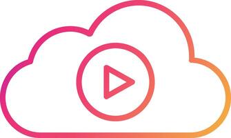 Streaming Icon Design Symbol vector