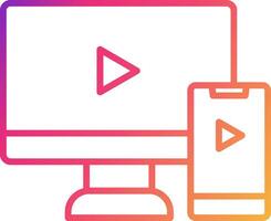 Screen Mirroring Icon Design Symbol vector