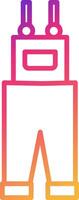 Overall Icon Design Symbol vector
