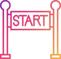 Start Line Icon Design Symbol vector