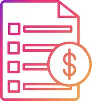 Invoice Icon Design Symbol vector