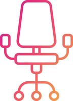 Desk Chair Icon Design Symbol vector