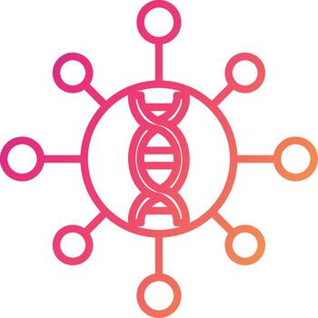Genomics Icon Design Symbol vector