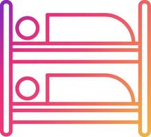 Bunk Bed Icon Design Symbol vector