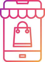 Online Shop Icon Design Symbol vector