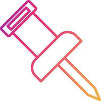 Push Pin Icon Design Symbol vector