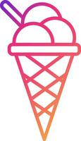 Ice Cream Icon Design Symbol vector