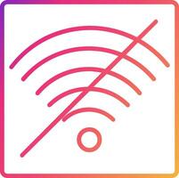 No Wifi Icon Design Symbol vector