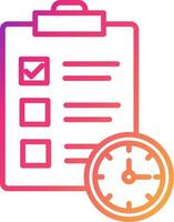Planning Icon Design Symbol vector