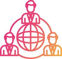Outsourcing Icon Design Symbol vector