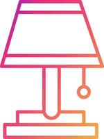 Table Lamp Icon Design Symbol vector