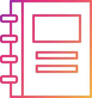 Notebook Icon Design Symbol vector