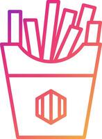 Fries Icon Design Symbol vector