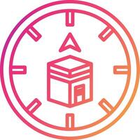 Qibla Icon Design Symbol vector