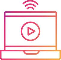 Online Streaming Icon Design Symbol vector