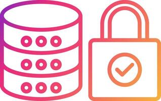 Database Icon Design Symbol vector