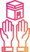 Prayer Icon Design Symbol vector
