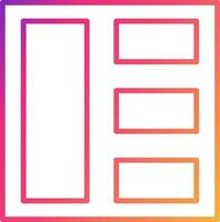 Grid Icon Design Symbol vector