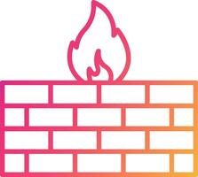 Firewall Icon Design Symbol vector