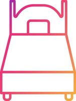 Single Bed Icon Design Symbol vector