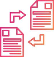 Data Transfer Icon Design Symbol vector