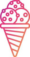 Ice Cream Cone Icon Design Symbol vector