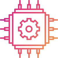 Cpu Icon Design Symbol vector