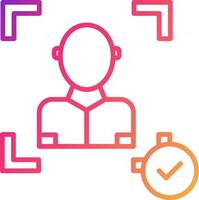 Face Scan Icon Design Symbol vector