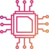 Cpu Icon Design Symbol vector