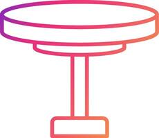 Round Table Icon Design Symbol vector