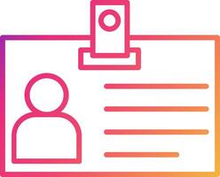 Identification Card Icon Design Symbol vector