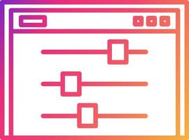 Control Icon Design Symbol vector
