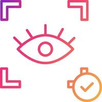 Eye Recognition Icon Design Symbol vector