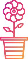 Flowerpot Icon Design Symbol vector
