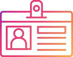 Identification Card Icon Design Symbol vector