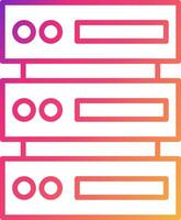 Database Icon Design Symbol vector