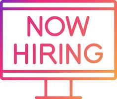 Hiring Icon Design Symbol vector