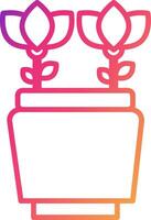 Flower Pot Icon Design Symbol vector
