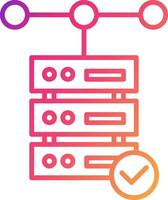 Database Icon Design Symbol vector
